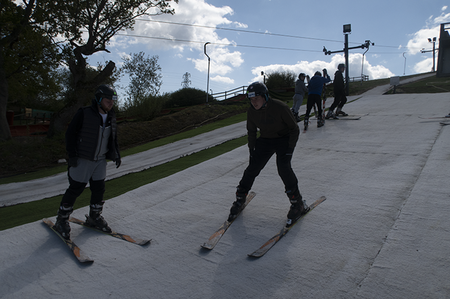 Skiing Knockhatch Ski Centre